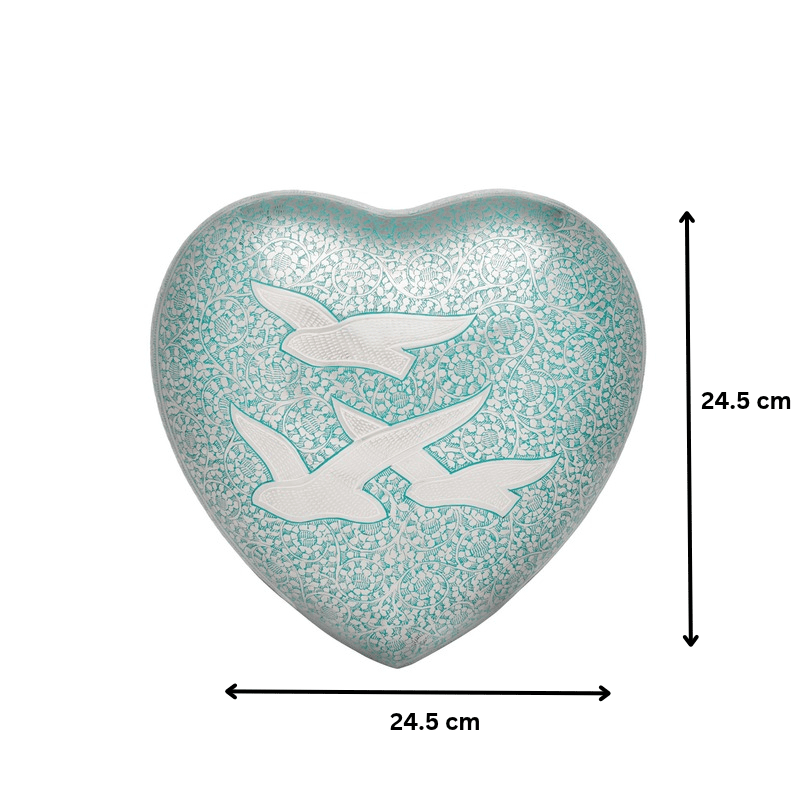 Birds Returning Home Adult Heart Urn - PREMIUM URNS