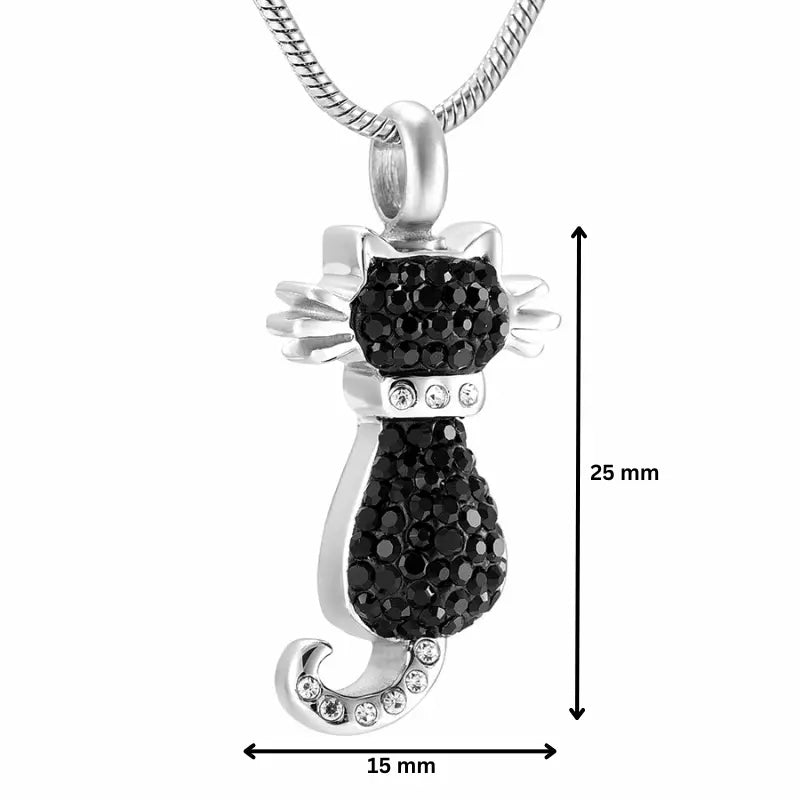 Black Cat Pendant - PREMIUM URNS