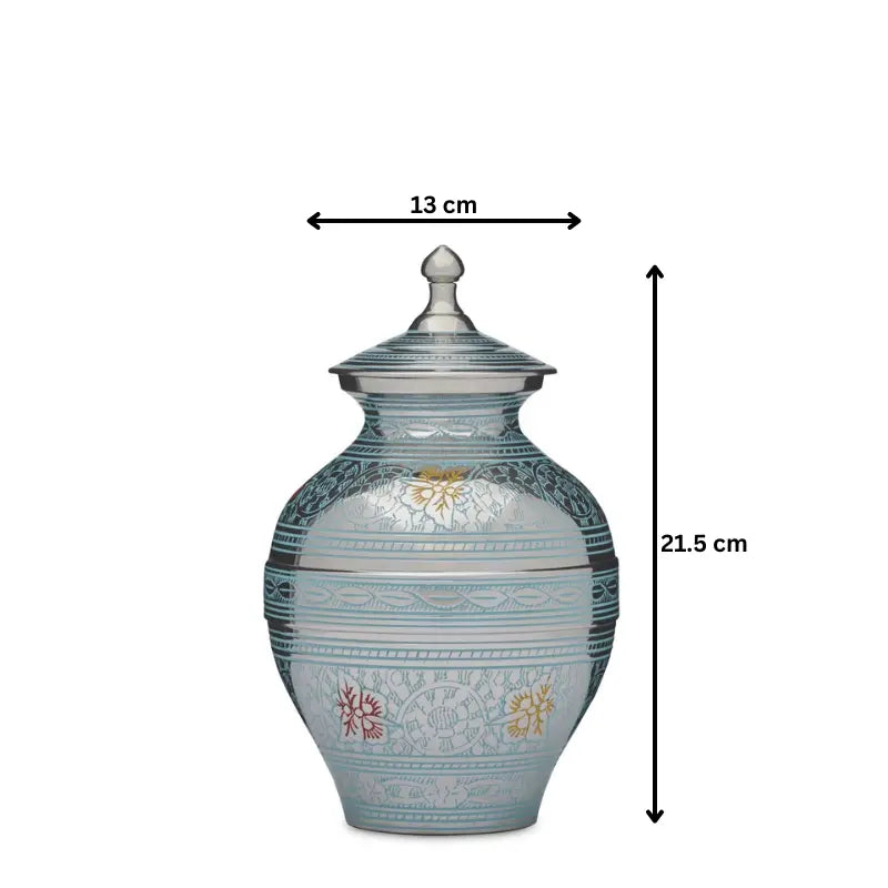 Blue Butterflies Urn - Medium - PREMIUM URNS
