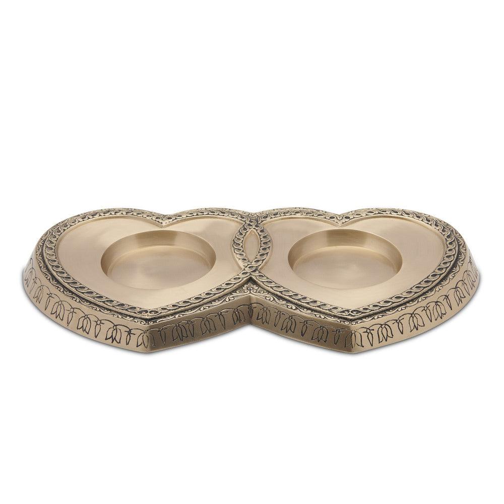 Brass Love Heart Base - PREMIUM URNS