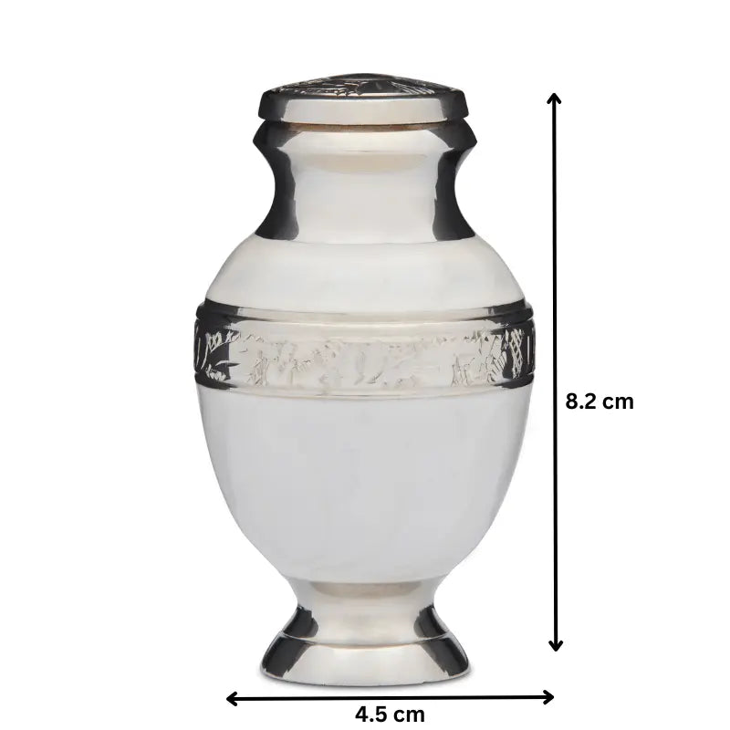 Elegant White Urn - Keepsake - PREMIUM URNS