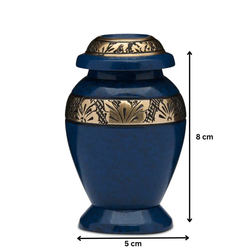 Embassy Blue Grey Urn Keepsake - PREMIUM URNS