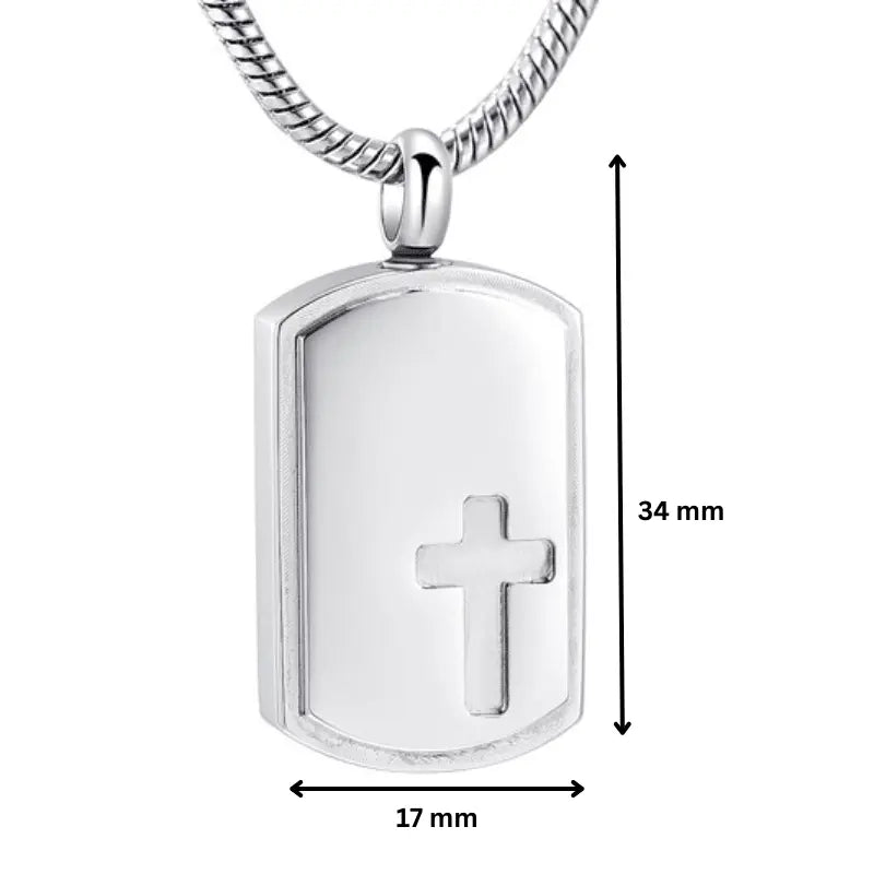 Engraved Cross Pendant - PREMIUM URNS