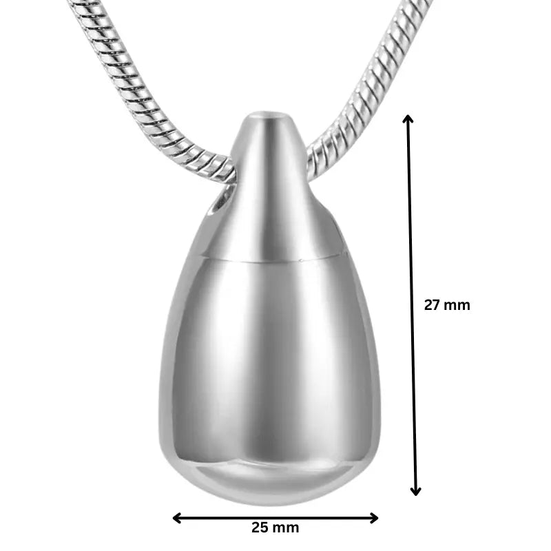 Flat Bottom Teardrop Pendant - PREMIUM URNS