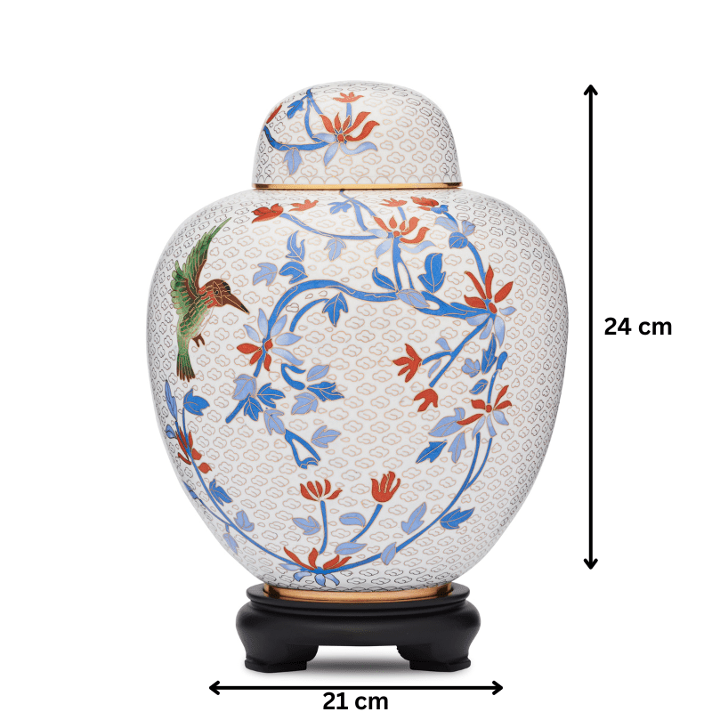 Hummingbird Cloisonne Adult Urn - PREMIUM URNS