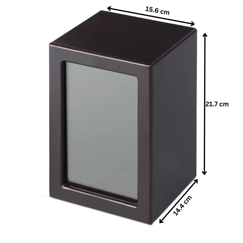 Mahogany Veneer Photo Urn - Extra Large - PREMIUM URNS