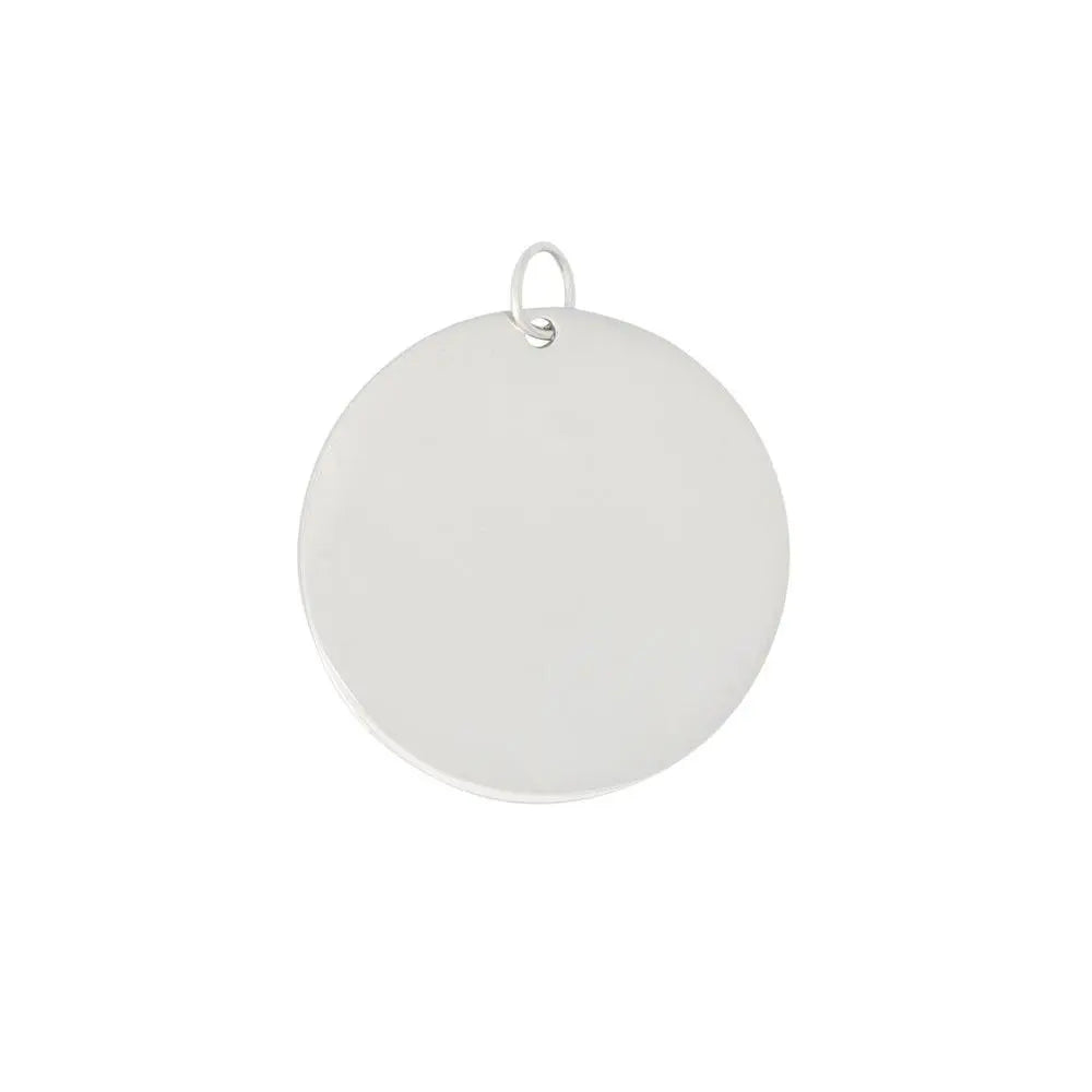 Round Name Tag Silver - PREMIUM URNS