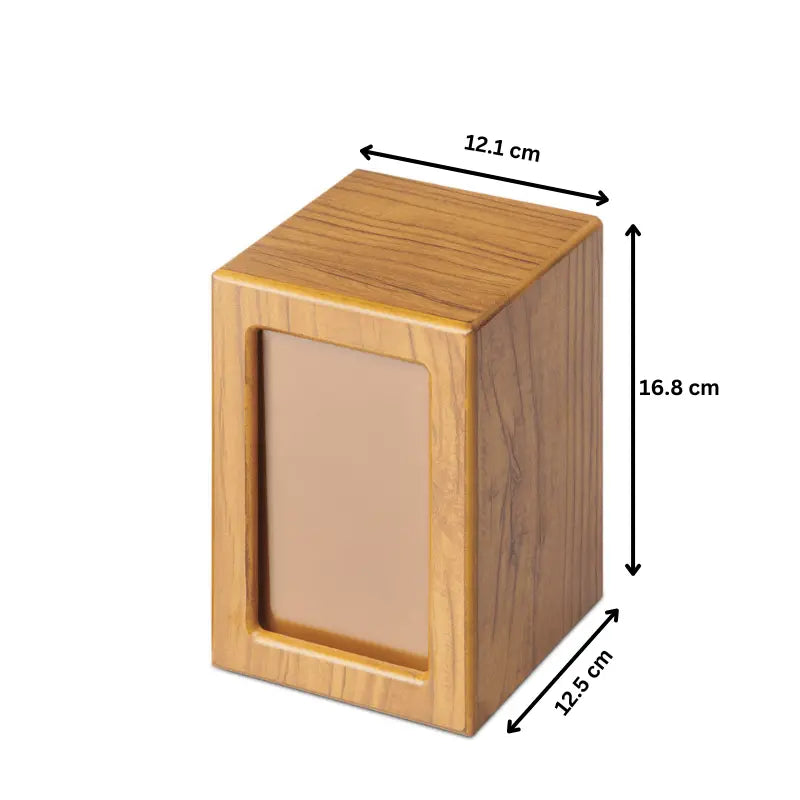 Timber Veneer Photo Urn - Large - PREMIUM URNS