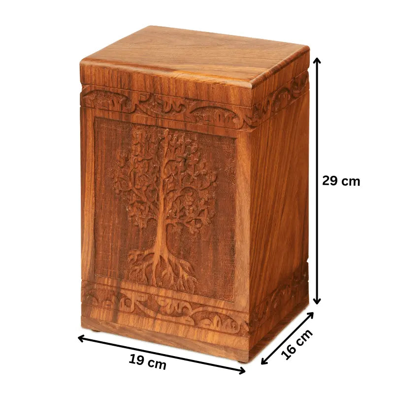 Tree Of Life Wooden Urn - PREMIUM URNS