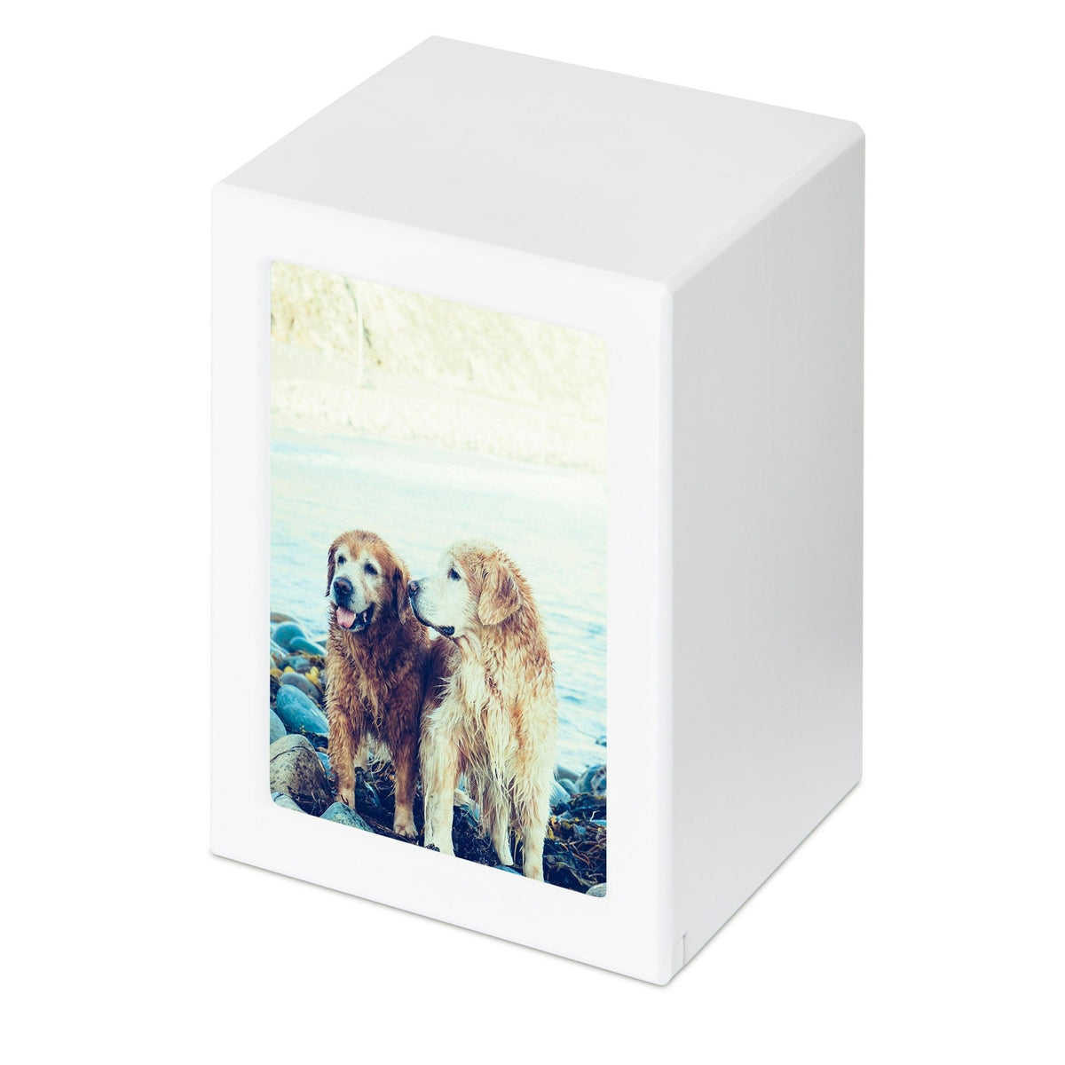 White Photo Urn - Extra Large - PREMIUM URNS