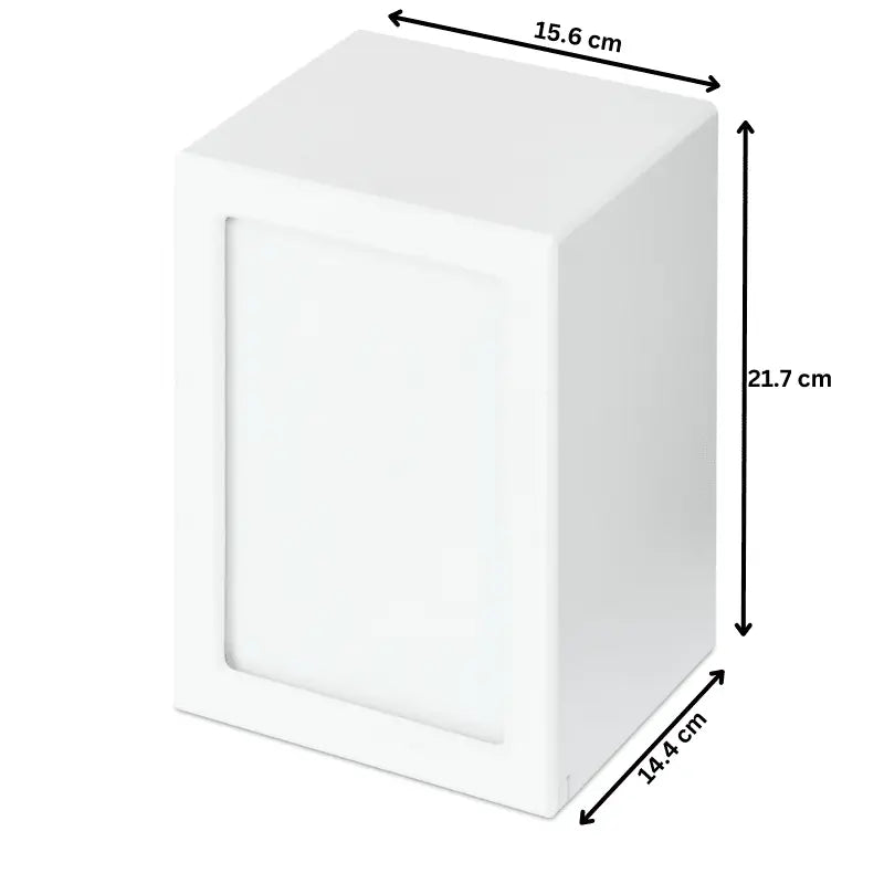 White Photo Urn - Extra Large - PREMIUM URNS