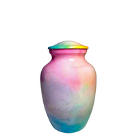 Rainbow Watercolour Medium Alloy Urn