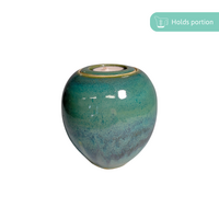 Ceramic Small Candle Urn - Earth