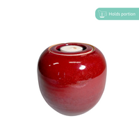 Ceramic Small Candle Urn - Fire