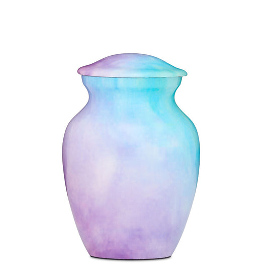 Secure Memories: Soft Watercolour Threaded Lid Urn