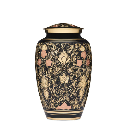 Artistic Craftsmanship: Copper Flowers Urn