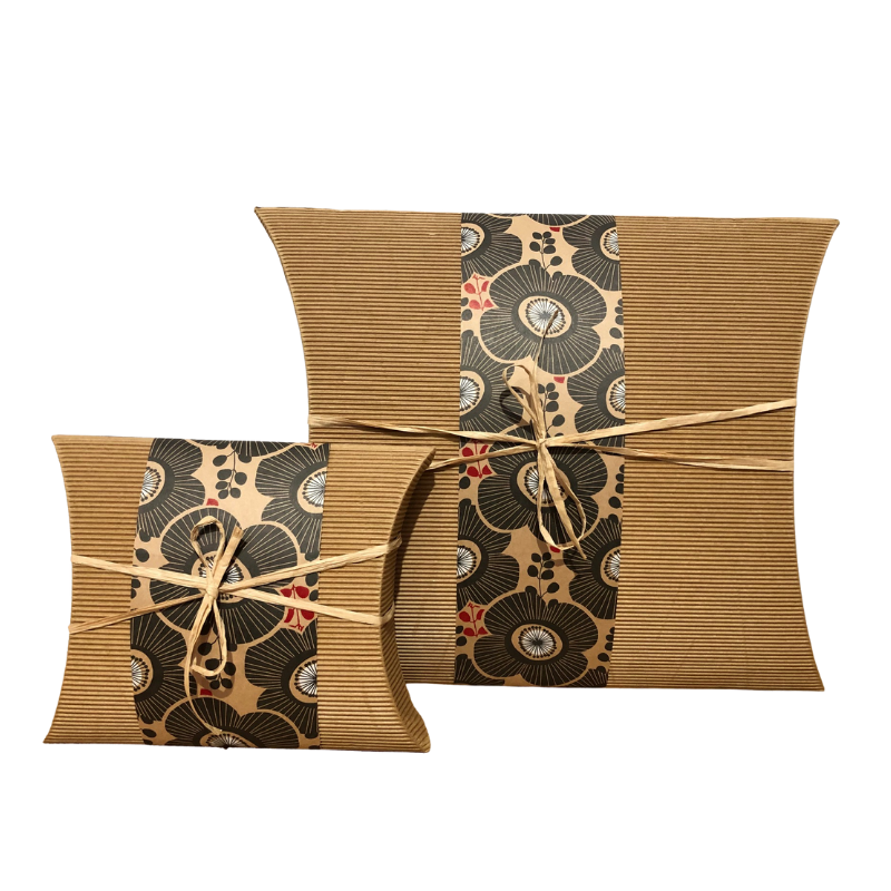 Biodegradable Urn with Elegant Flower Pattern