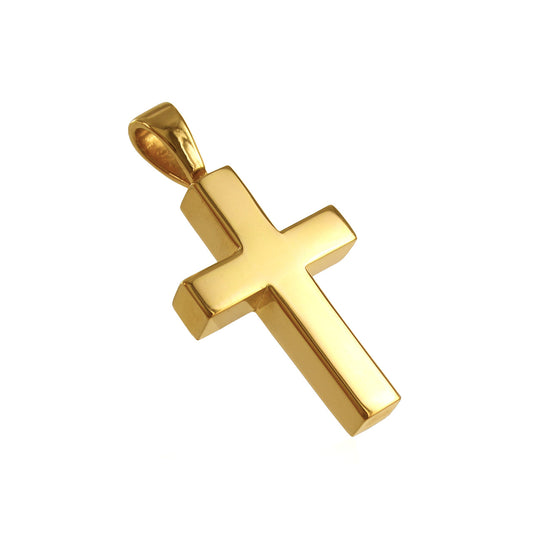 Tradition & Memory: Solid Gold Cross Pendant