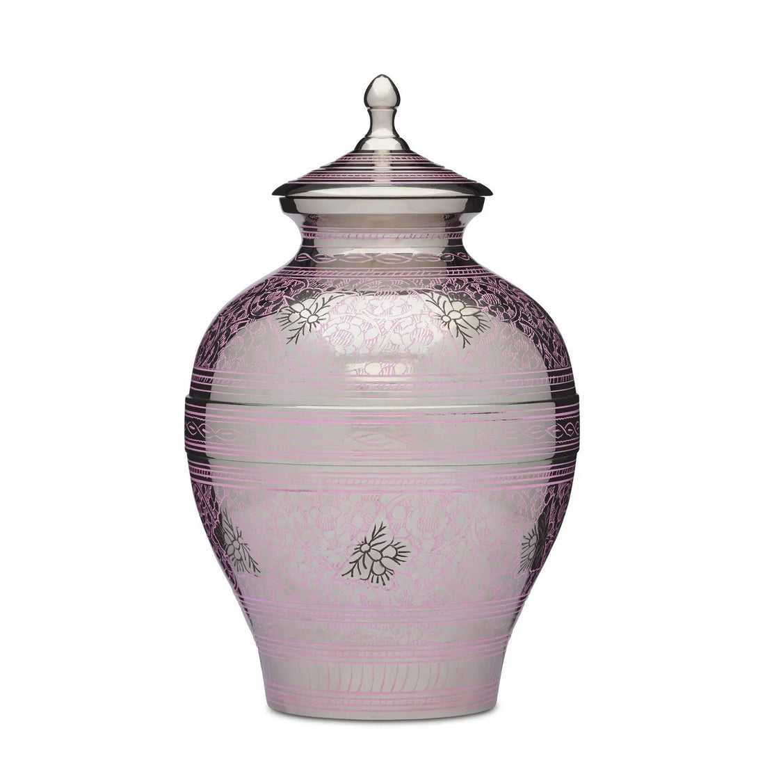 Crafted Elegance: Silver Nickel Butterfly Urn - PREMIUM URNS