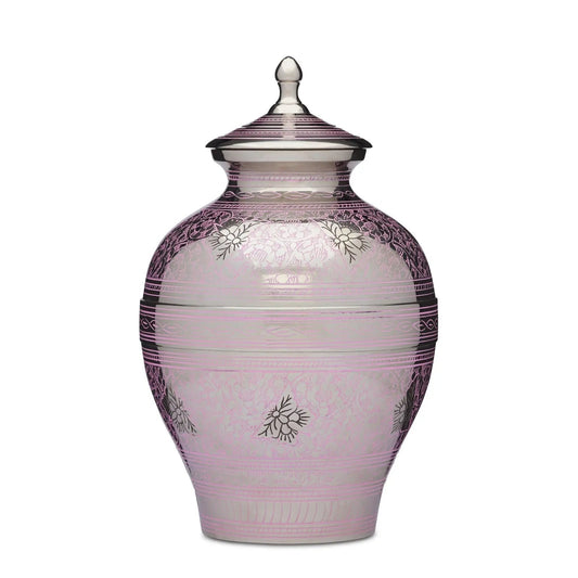 Crafted Elegance: Silver Nickel Butterfly Urn - PREMIUM URNS
