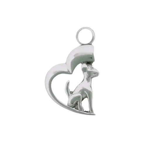 Durable Dog Heart Moon Pendant for Ashes - PREMIUM URNS