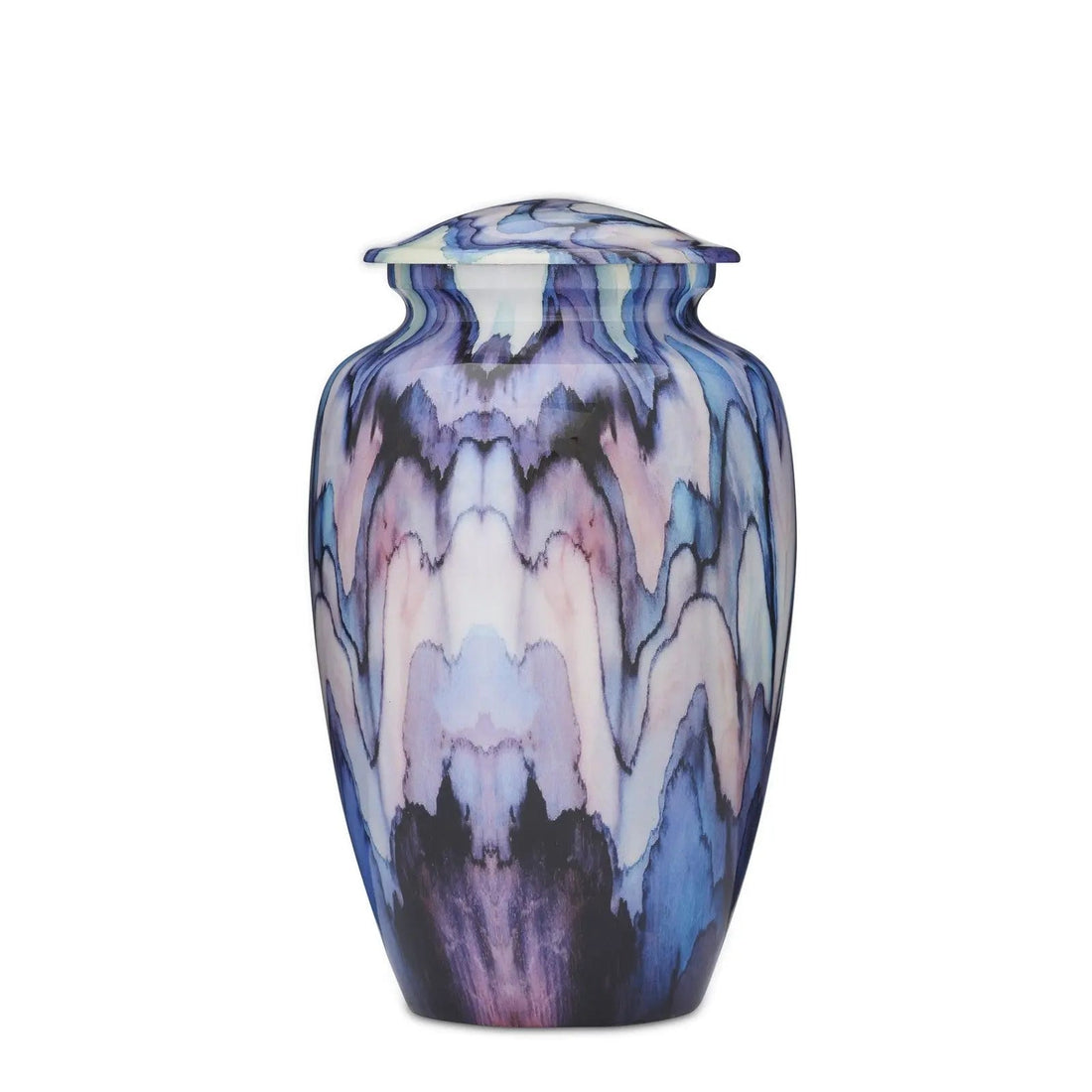 Handcrafted Elegance: Blue Abstract Cremation Urn - PREMIUM URNS