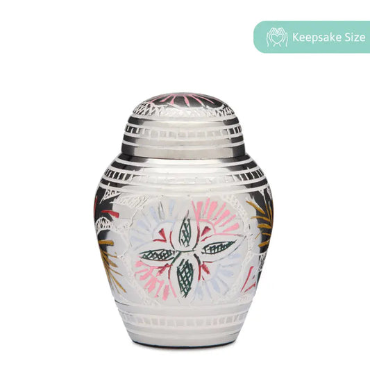 Multicolored Keepsake Urn with Velvet Box - PREMIUM URNS