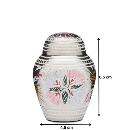 Dometop Lattice Keepsake Urn - Memorial Keepsake | Elegant Design with 6.5 cm height and 4.5 cm width. Compact urn for preserving cherished memories.