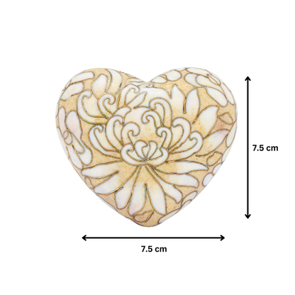 Thousand Flowers Ivory Heart