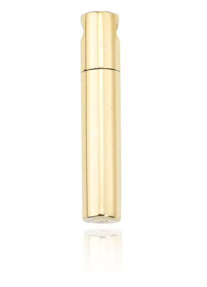 Cylinder Pendant 14ct Gold Vermeil - sleek gold vermeil cylinder pendant with polished finish, ideal for memorial keepsakes or ashes storage.