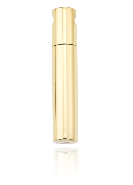 Solid 14ct Gold Cylinder pendant with sleek polished finish, part of the 14ct Gold Pendant Jewelry collection. Ideal as an elegant keepsake.