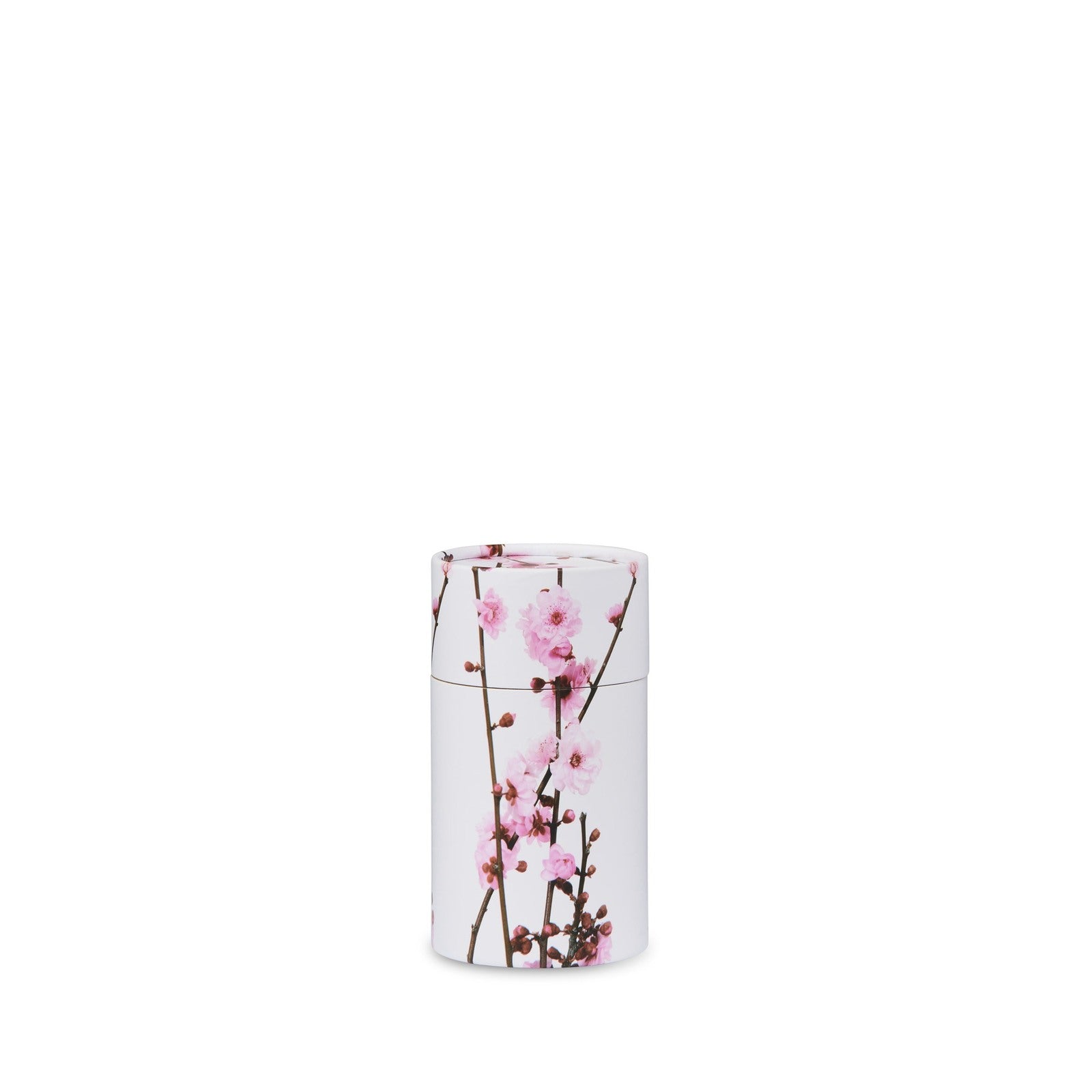 Cherry Blossom Scattering Urn - Memorial Urn for Ashes in small size with pink floral design, ideal for dignified ash dispersion ceremonies.
