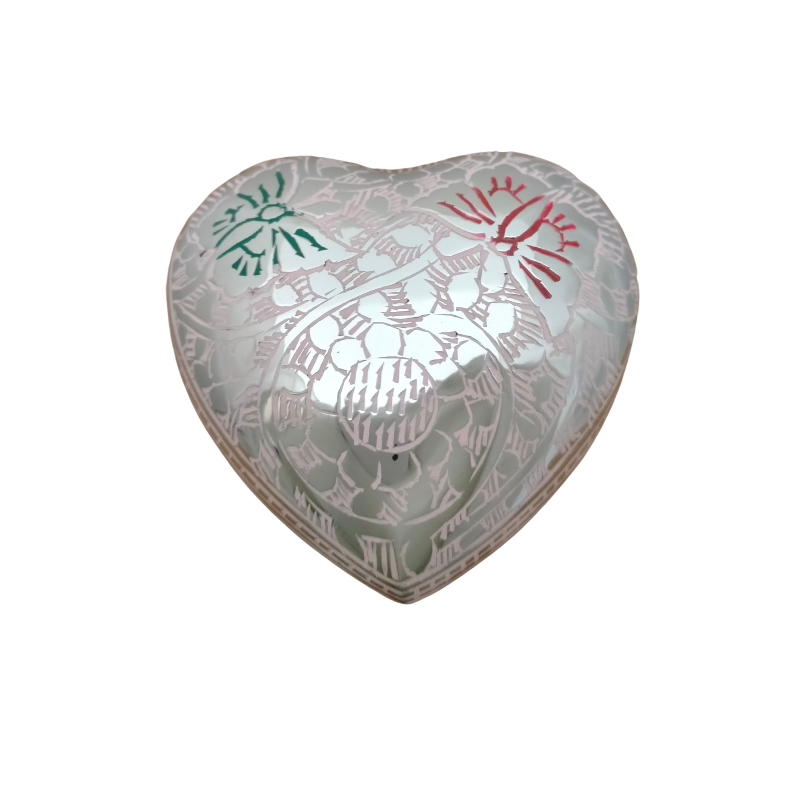 Pink Butterfly Heart Keepsake with elegant floral and butterfly design, ideal for storing cherished memories or as a memorable gift.