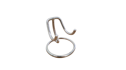 Keepsake Heart Stand for Silver Nickel with elegant circular base and curved arms for secure display of memorial or decorative heart keepsakes.