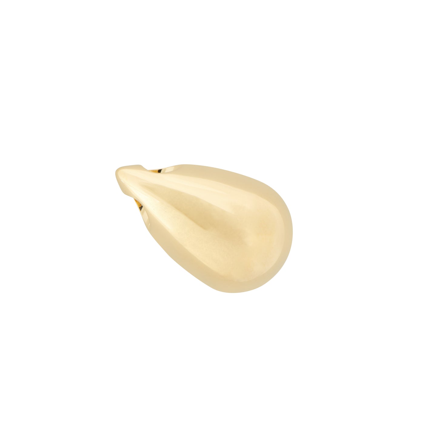 Tear Drop Pendant 14ct Gold Vermeil crafted from 925 silver with a smooth polished finish. Elegant memorial jewelry for ashes storage.