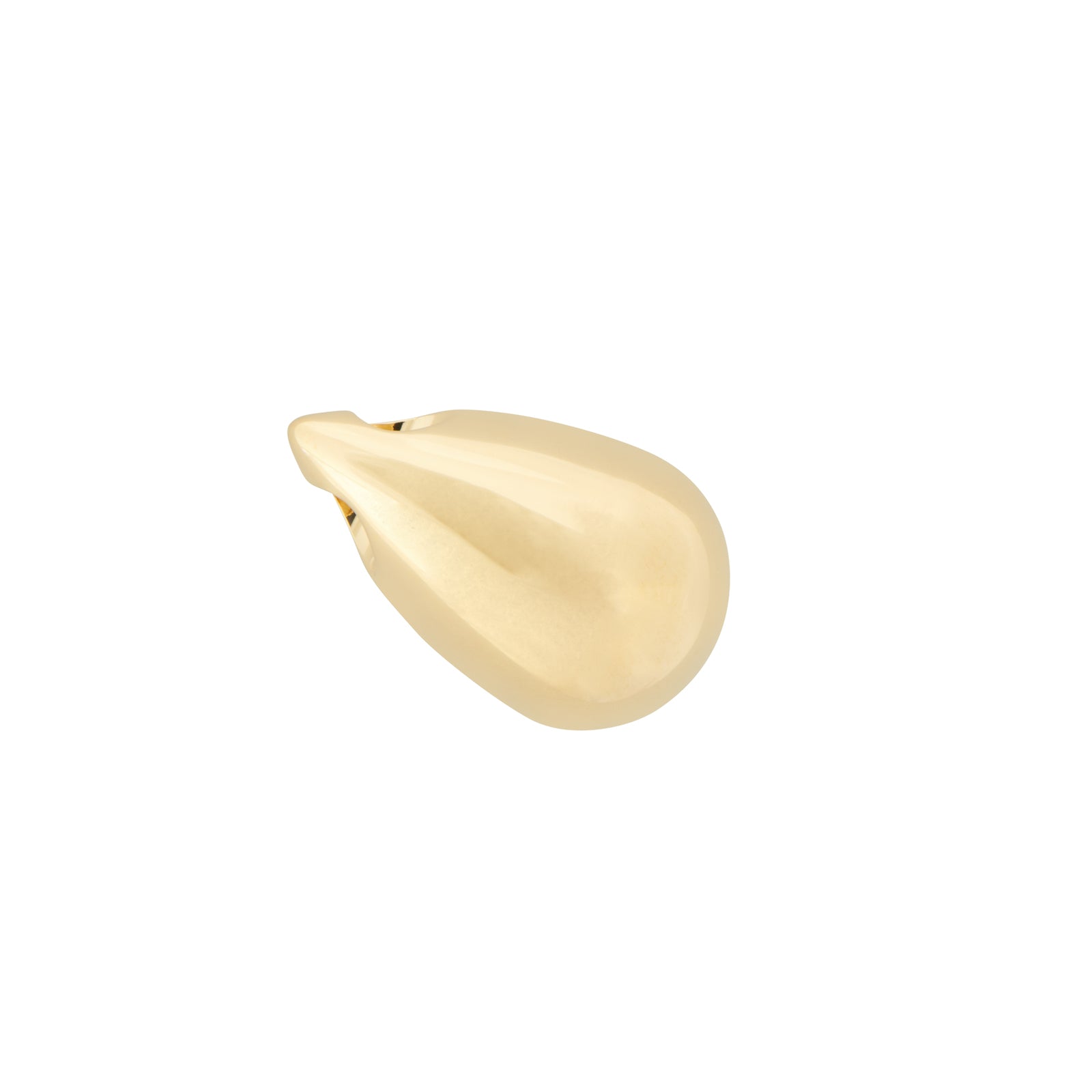 Tear Drop Pendant 14ct Gold Vermeil crafted from 925 silver with a smooth polished finish. Elegant memorial jewelry for ashes storage.