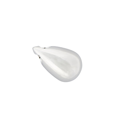 Tear Drop Pendant 925 Silver ash holder with polished finish, designed for storing ashes discreetly. Crafted in 925 sterling silver, 2cm height.