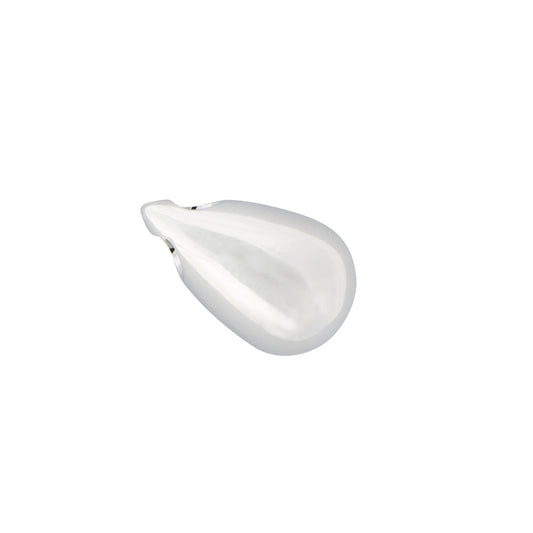 Tear Drop Pendant 925 Silver ash holder with polished finish, designed for storing ashes discreetly. Crafted in 925 sterling silver, 2cm height.