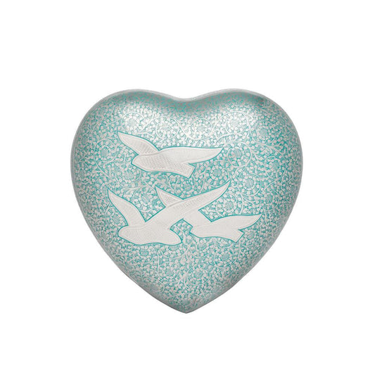 Birds Returning Home Adult Heart Urn - PREMIUM URNS