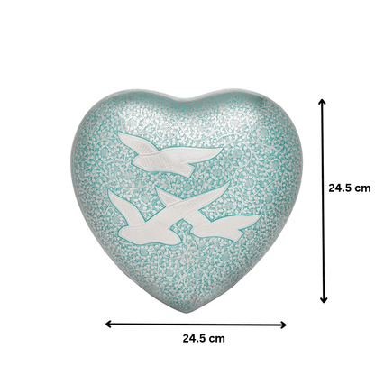 Birds Returning Home Adult Heart Urn - PREMIUM URNS