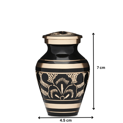 Black and Gold Roman Keepsake - PREMIUM URNS