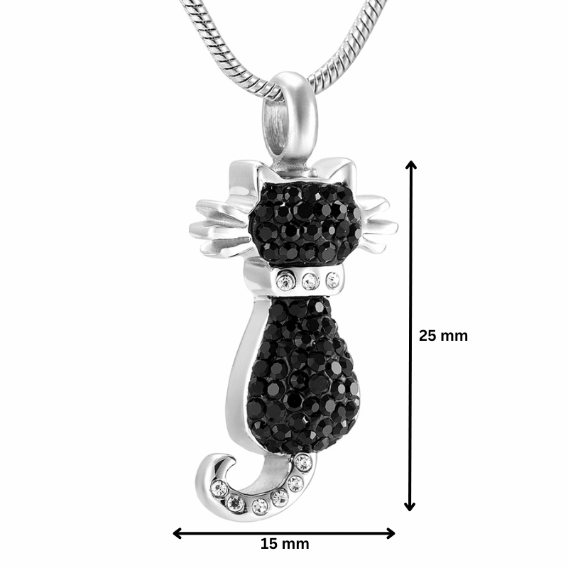Black Cat Pendant - PREMIUM URNS