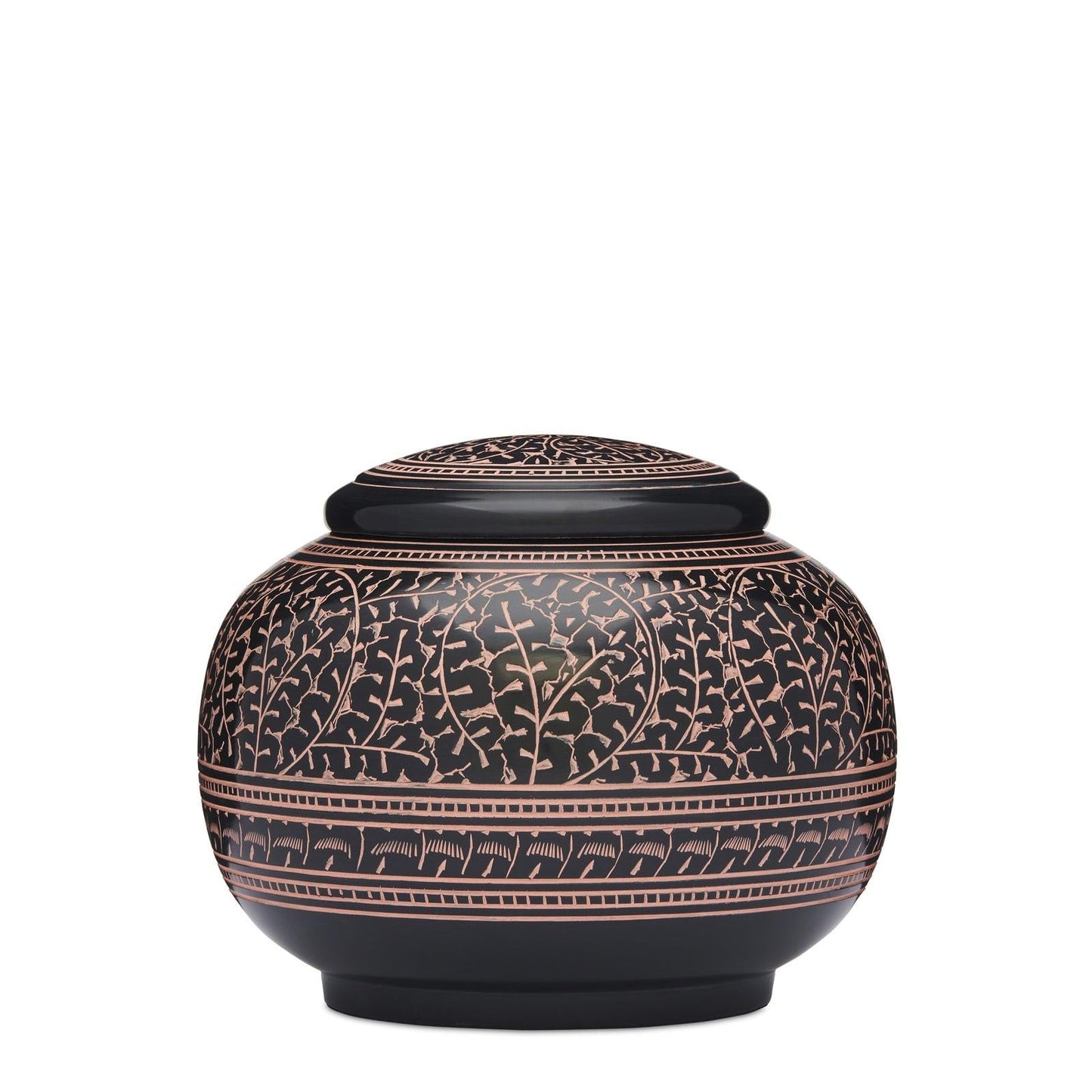 Black with Pink Ivy - PREMIUM URNS