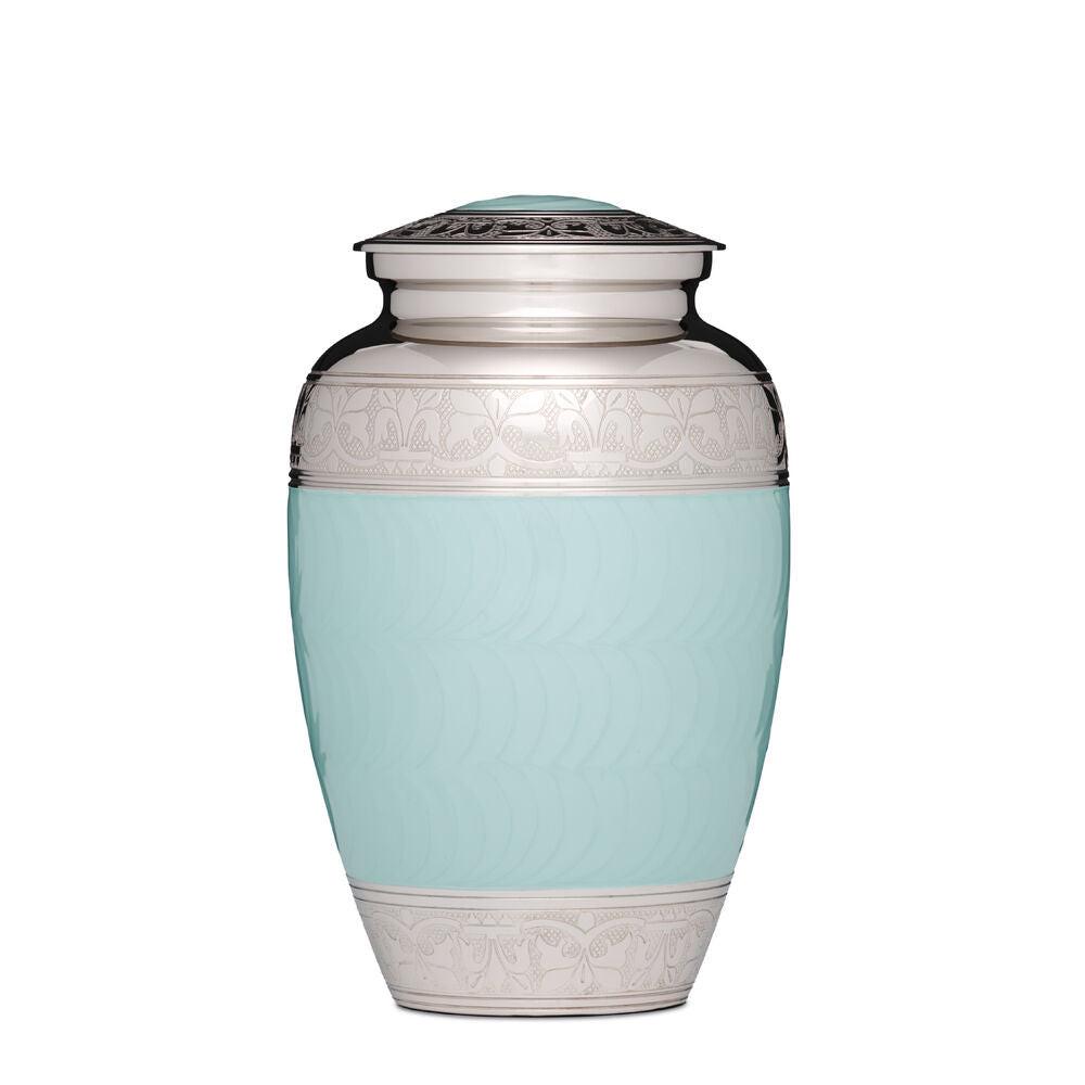 Blue and Silver Adult Urn - PREMIUM URNS