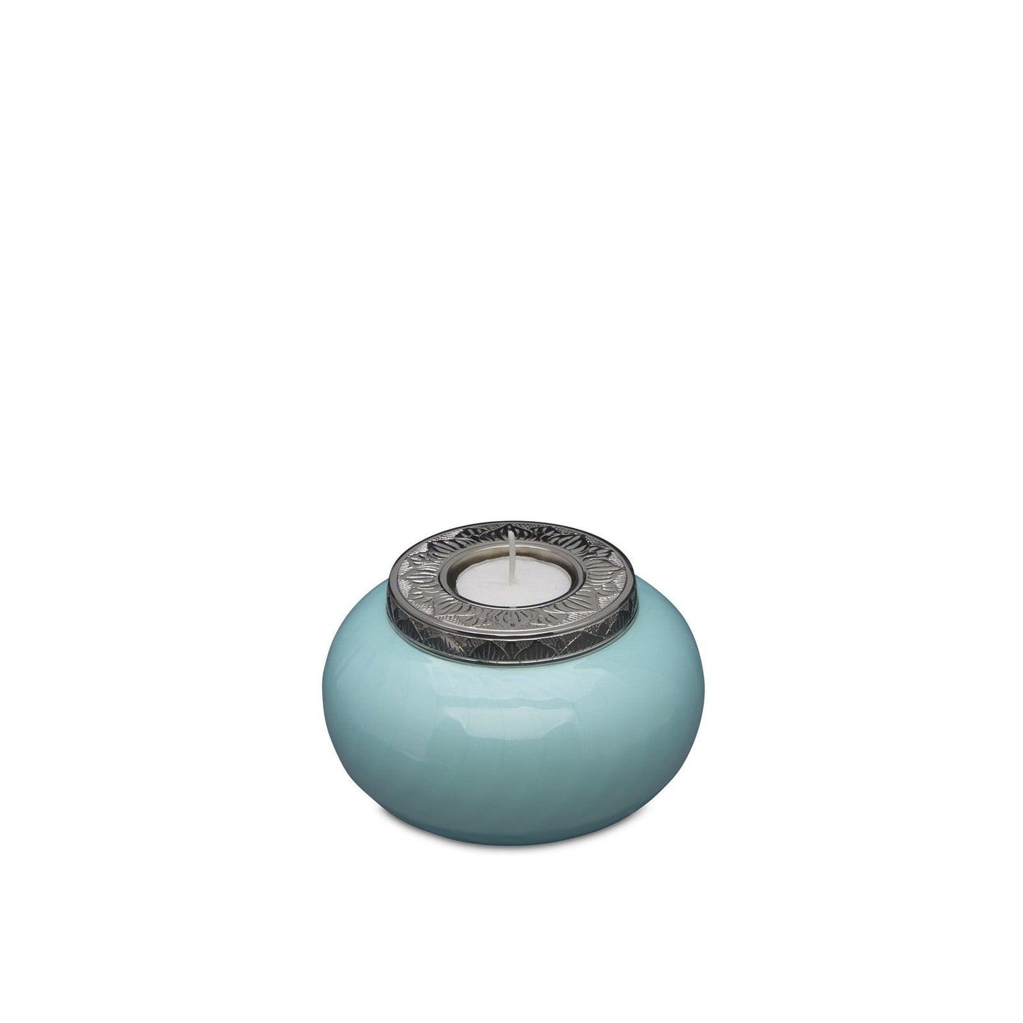 Blue and Silver Candle Urn - Keepsake - PREMIUM URNS