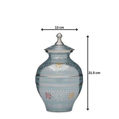 Blue Butterflies Urn - Medium - PREMIUM URNS