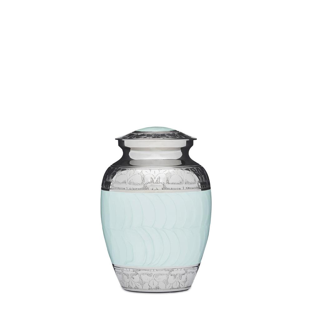 Blue Enamel & Nickel 7" - PREMIUM URNS