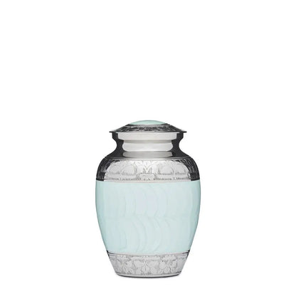 Blue Enamel & Nickel 7" - PREMIUM URNS