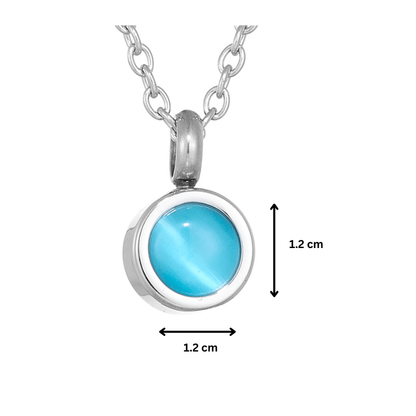 Blue Jewel Pendant - PREMIUM URNS