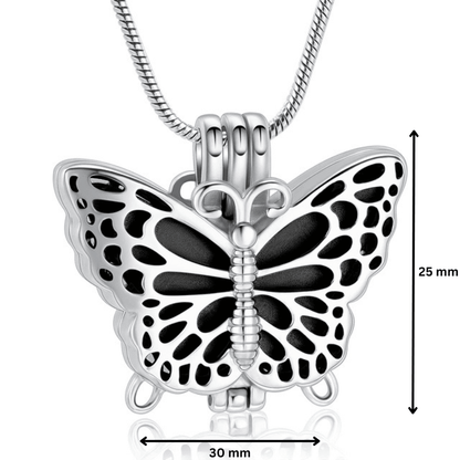 Butterfly Urn Pendant Black - PREMIUM URNS